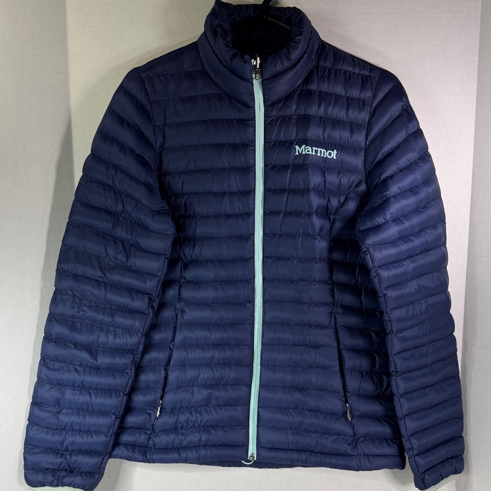 Marmot Featherless Winter 3-in-1Jacket Teal Shell Navy Puffer Womens sz Small - Picture 4 of 16